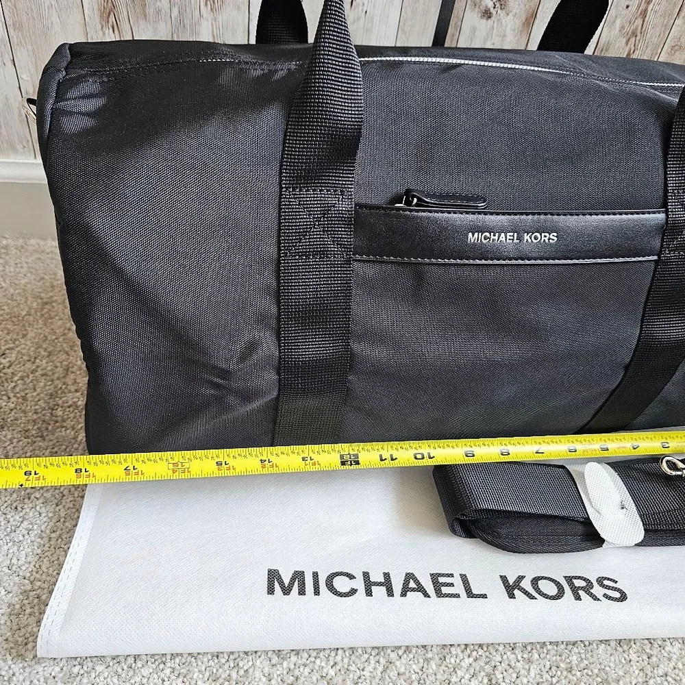 Michael Kors Duffle Travel Gym Bag, Black